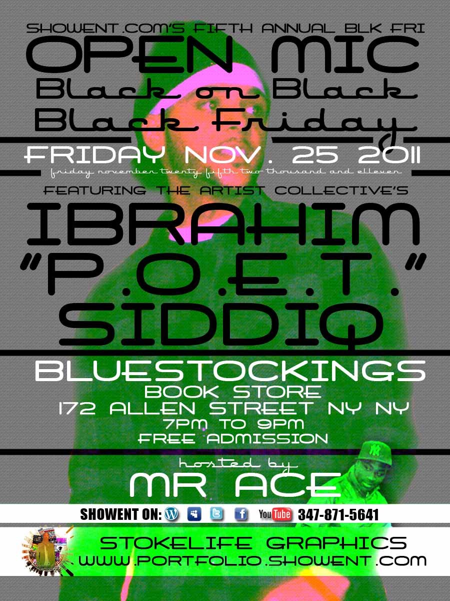 Black Friday Open Mic Nov 25 2011 BlueStocking Bookstore
