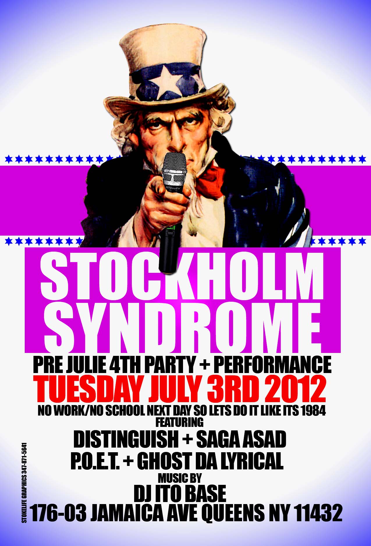 conscious ny hip hop party and show stockholm syndrome july 3rd 2012